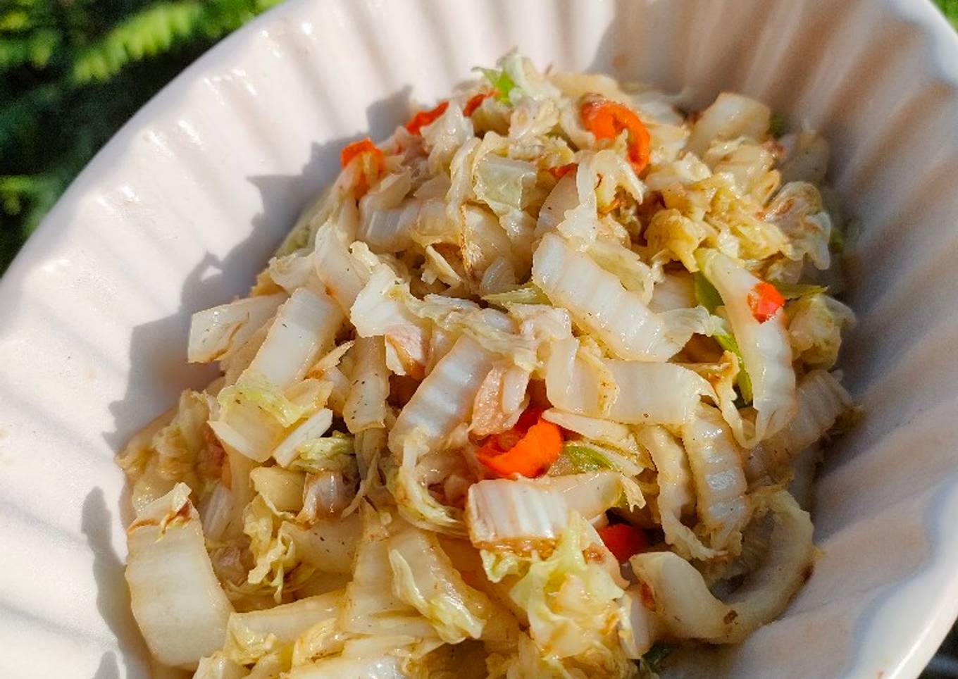 Tumis Sawi Putih Pedas