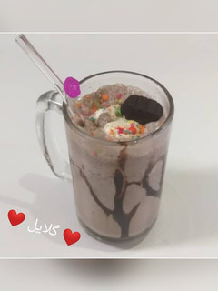 عکسی از دستور میلک شیک شکلاتی 😋