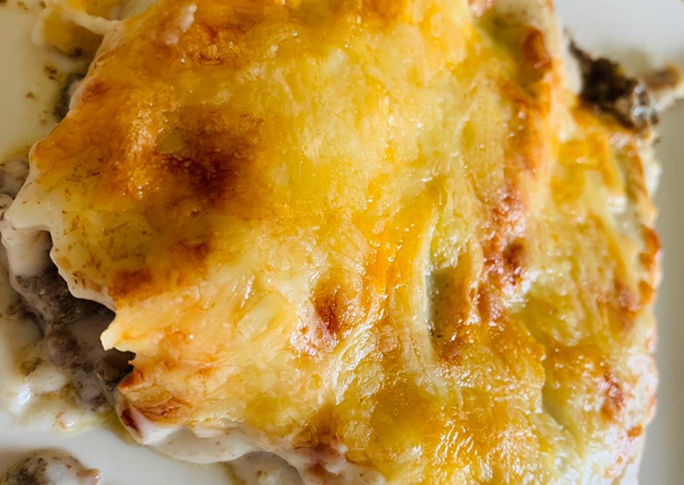 Canelones de carne y champiñones