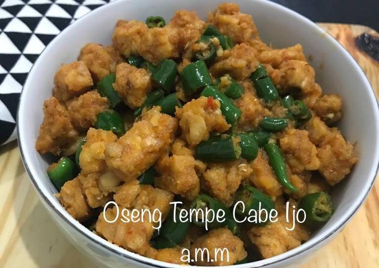 Oseng Tempe Cabe Ijo