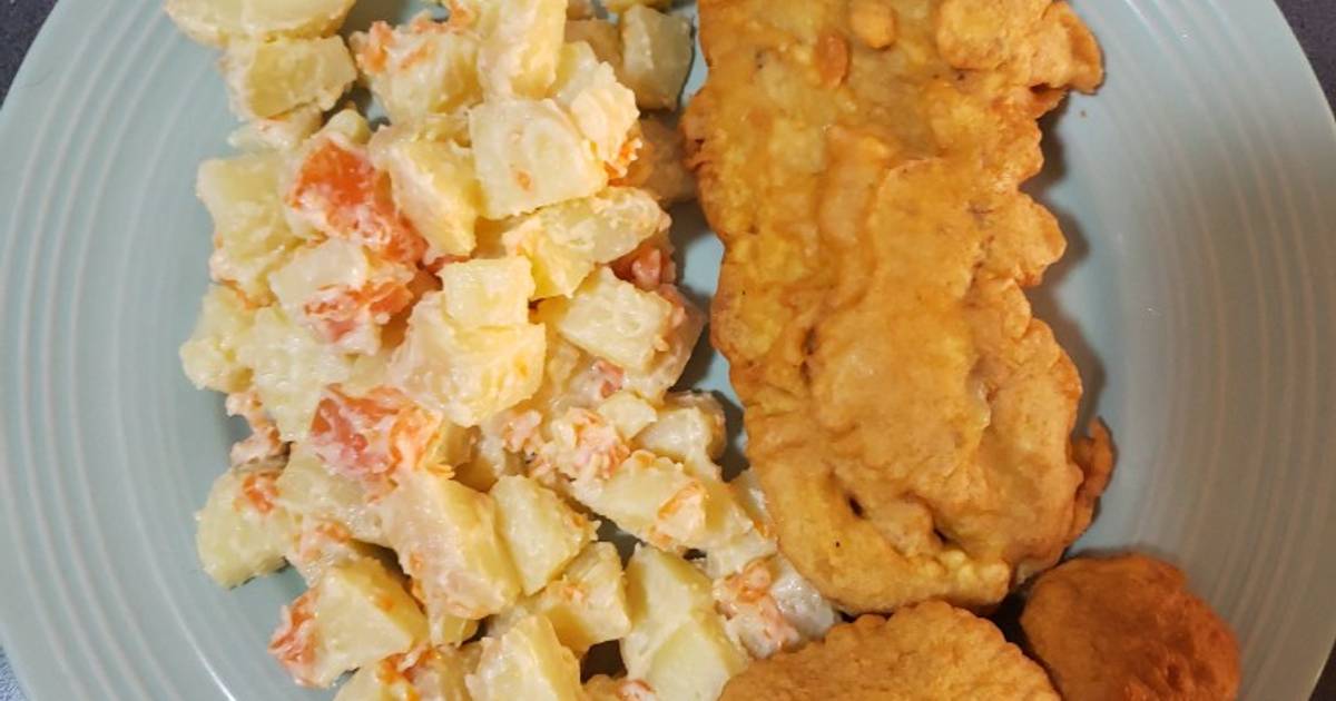 Pescado Frito Con Papas Mayo