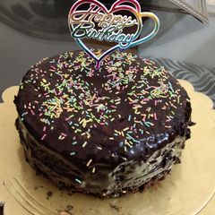 No chocolate, No cream Chocolate ganache cake A picture of No chocolate, No cream Chocolate ganache cake.