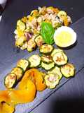 Panzanella alle zucchine e peperoni