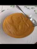 Puré de zanahorias, calabaza y quesitos