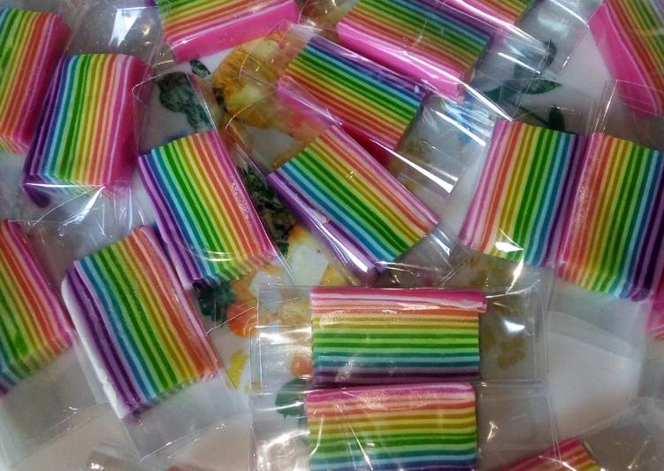 Lapis beras rainbow cantik