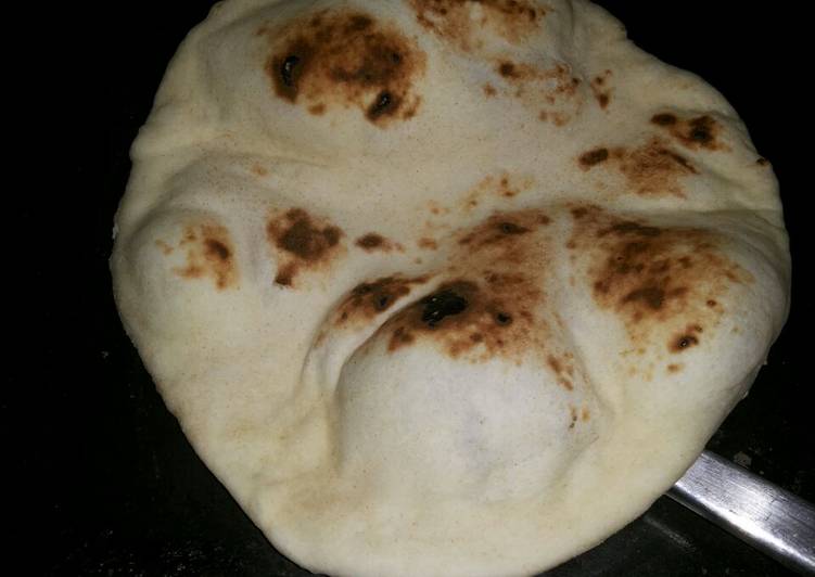 Homemade naan roti