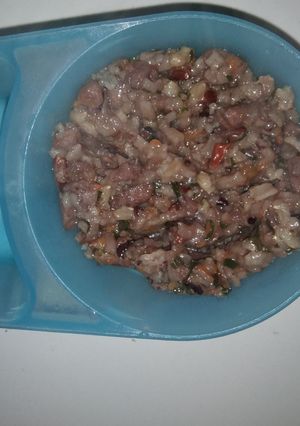 Foto resep MPASI 9mo+ Nasi Tim Ikan Dori