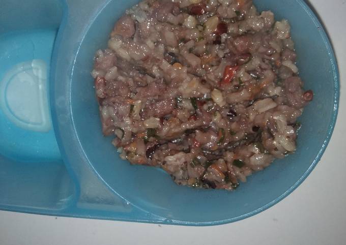 Resep MPASI 9mo+ Nasi Tim Ikan Dori Anti Gagal