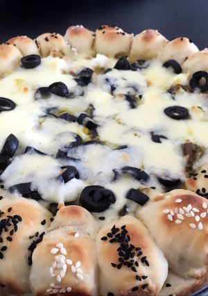 صورة لوصفة بيتزا الدجاج والبيستو