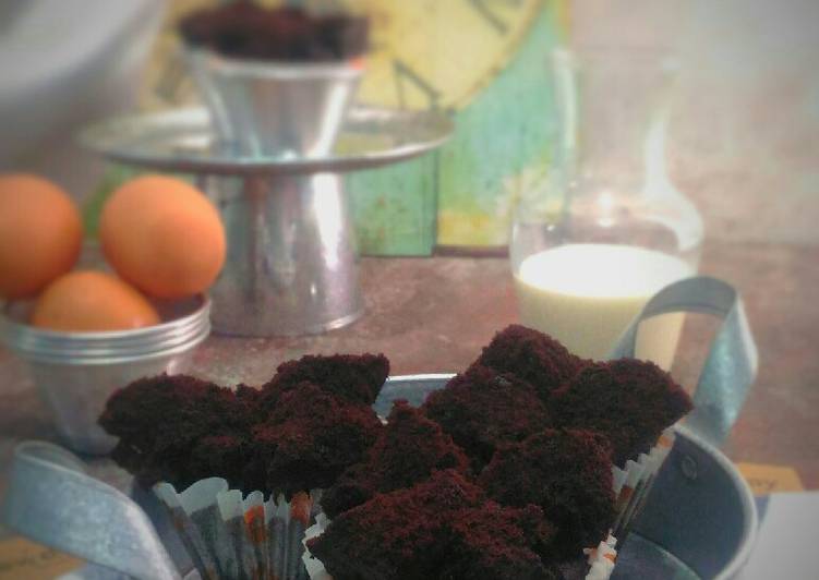 Brownies Merekah Tepung Beras (Tanpa Telur)