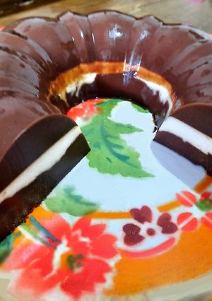 Foto resep 039. Puding Coklat Tiga Lapis