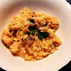 Una foto de Risotto de champiñones