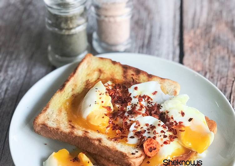 Half Boil Egg Toast #phoppercuma