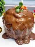 Chocolate Cake With Homemade Chocolate Frosting In Oven And Airfryer