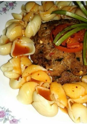 A picture of Kebabi pasta 😋.
