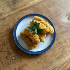 A picture of Pumpkin and jalapeño croquetas.