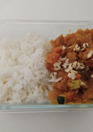 Una foto de Curry de calabaza