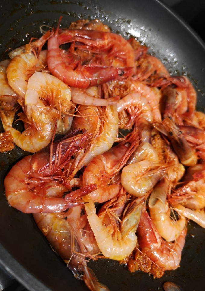 Una foto de Gambita roja con sobrasada