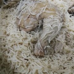 White chicken pulao A picture of White chicken pulao.