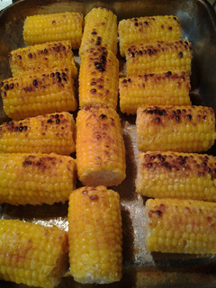 A picture of Mothers Day Corn from the broiler.