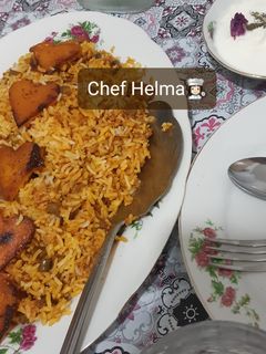 عکسی از دستور اولین لوبیا پلو من😋