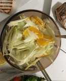 Salad cam trộn củ hồi (fennel)