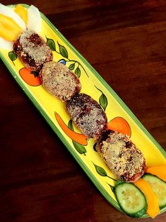 A picture of Oddiya style Vegetable Cutlets.