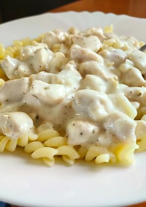 Ömlesztett sajtos csirkemell recept fotója