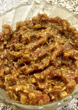 A picture of Dana methi chutney.