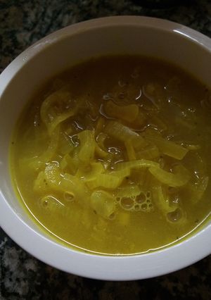 Una foto de Sopa de cebolla