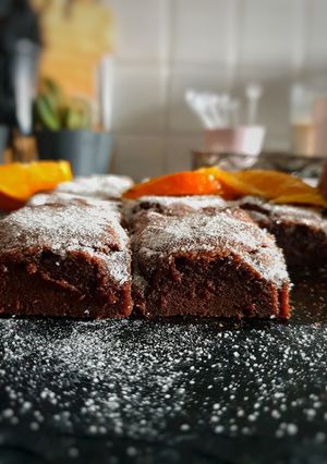 Une photo de Fondant chocolat orange