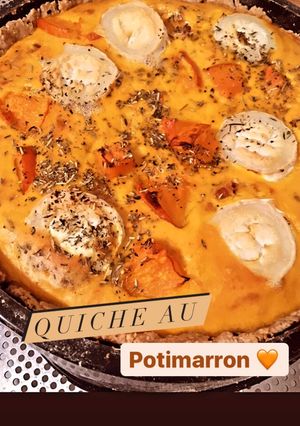 Une photo de Quiche au potimarron