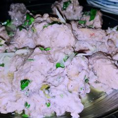 A picture of Chicken white karahii.