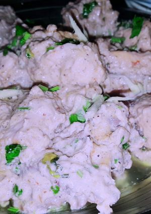A picture of Chicken white karahii.