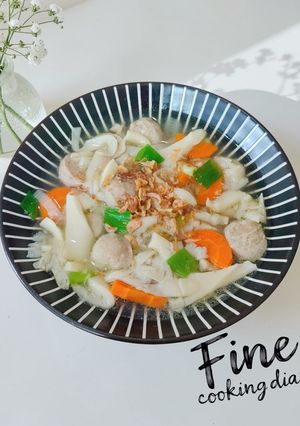 Foto resep Sup Bakso Jamur
