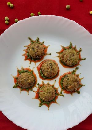 A picture of Peas Paneer Bites.