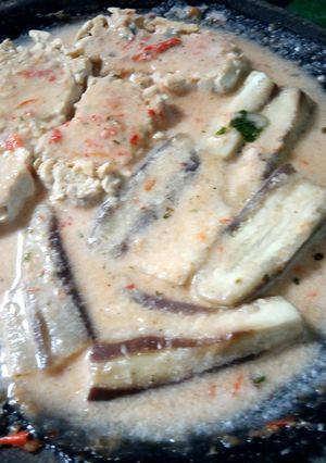 Foto resep Pecek terong santan mentah