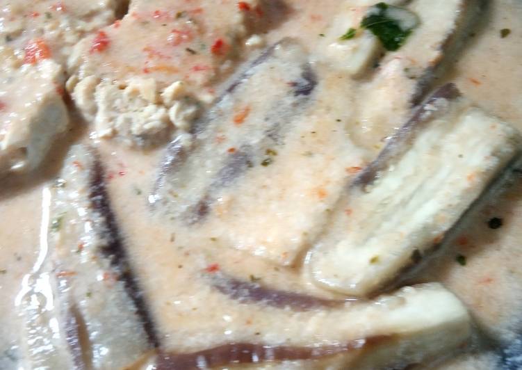 Resep Pecek terong santan mentah, Enak