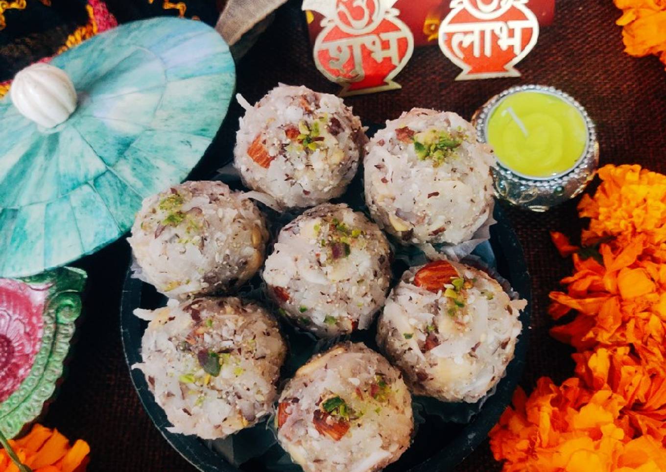 Coconut Dry Fruit Laddoo