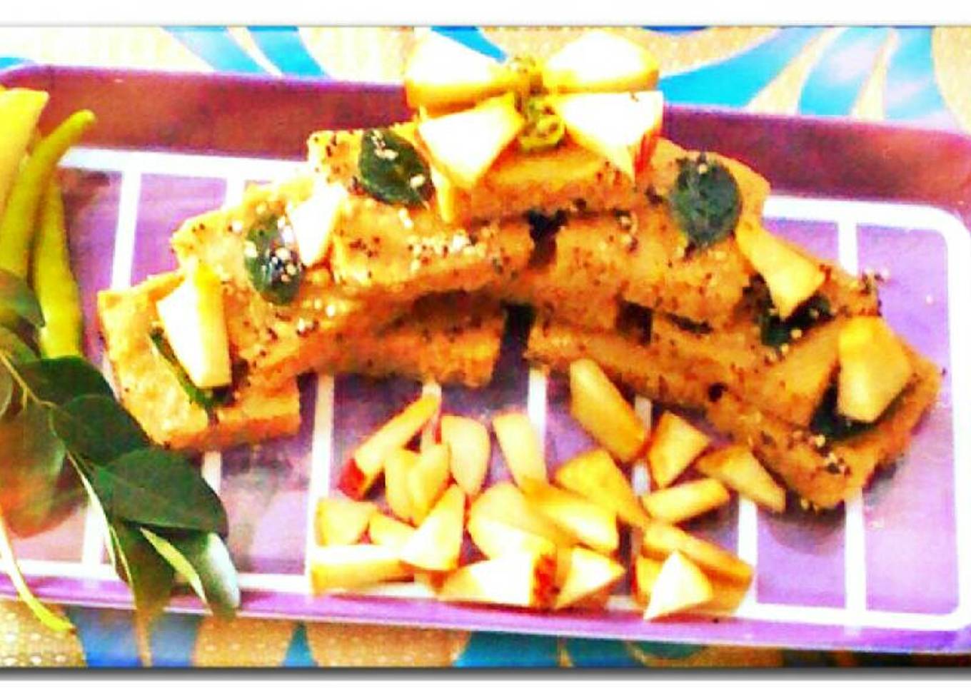Apple dhokla