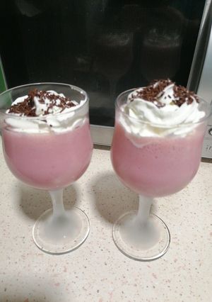 Una foto de Batido de fresa !!