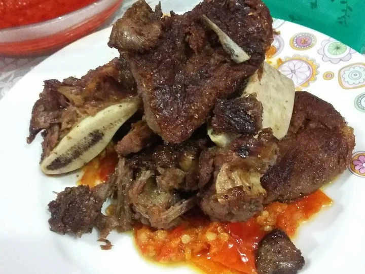 Cara Gampang Menyiapkan Resep Iga panggang empuk sambel korek yang Bisa Manjain Lidah