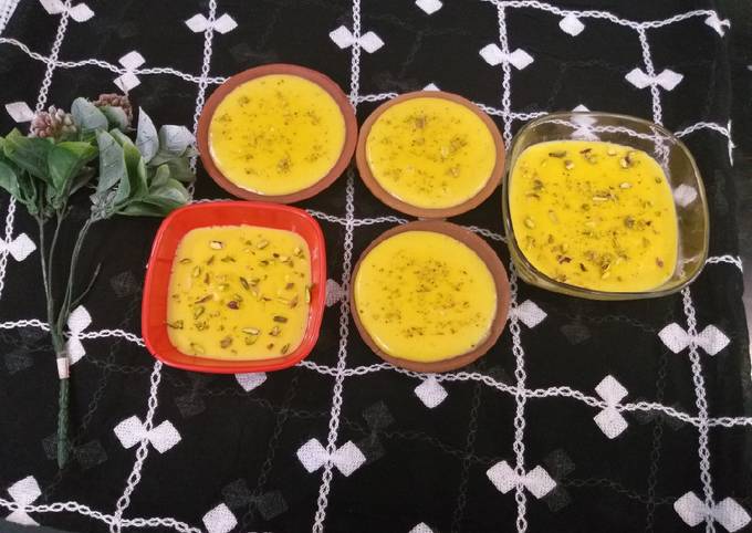 Recipe of Super Quick Homemade Mango rice casar pista firny pudding