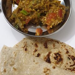 A picture of Brinjal bharta.
