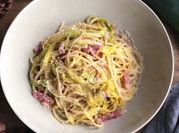 Une photo de spaghetti,oeufs