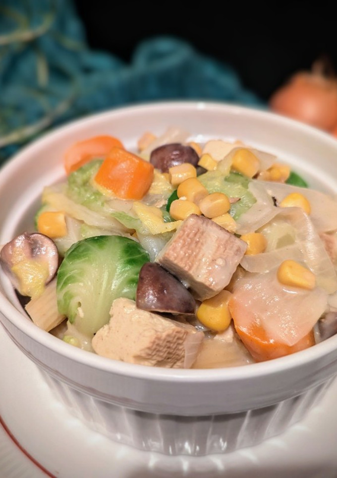 簡易奶油燉蔬菜 - 一鍋到底奶素料理 的食譜成品照片
