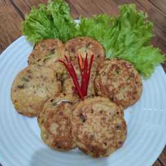 รูปของ Tofu fritters isi keju alias perkedel tahu