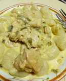 Ñoquis de coliflor con pollo