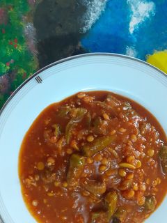 عکسی از دستور خورش بامیه