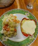 Pimiento relleno con ensalada rusa